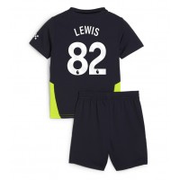 Camisa de Futebol Manchester City Rico Lewis #82 Equipamento Secundário Infantil 2024-25 Manga Curta (+ Calças curtas)